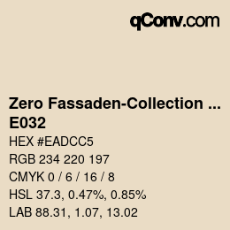 Código de color: Zero Fassaden-Collection 335 - E032 | qconv.com