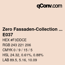 Farbcode: Zero Fassaden-Collection 335 - E037 | qconv.com