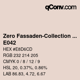 Código de color: Zero Fassaden-Collection 335 - E042 | qconv.com