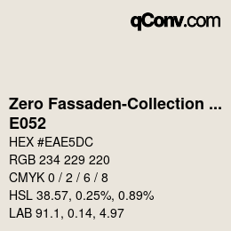 カラーコード: Zero Fassaden-Collection 335 - E052 | qconv.com