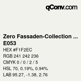 Color code: Zero Fassaden-Collection 335 - E053 | qconv.com