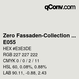カラーコード: Zero Fassaden-Collection 335 - E055 | qconv.com