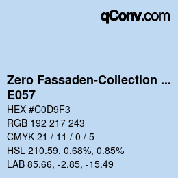 Color code: Zero Fassaden-Collection 335 - E057 | qconv.com
