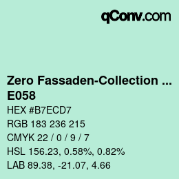 Color code: Zero Fassaden-Collection 335 - E058 | qconv.com