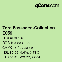 カラーコード: Zero Fassaden-Collection 335 - E059 | qconv.com