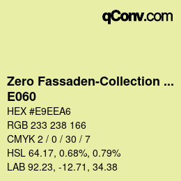 Farbcode: Zero Fassaden-Collection 335 - E060 | qconv.com