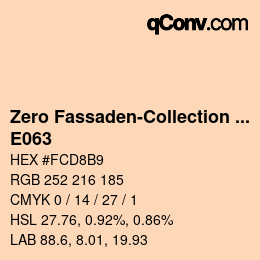 Color code: Zero Fassaden-Collection 335 - E063 | qconv.com