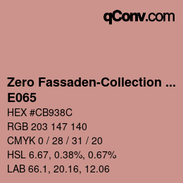 カラーコード: Zero Fassaden-Collection 335 - E065 | qconv.com