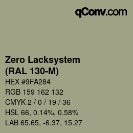 Código de color: Zero Lacksystem - (RAL 130-M) | qconv.com