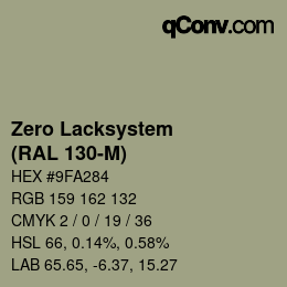 Code couleur: Zero Lacksystem - (RAL 130-M) | qconv.com