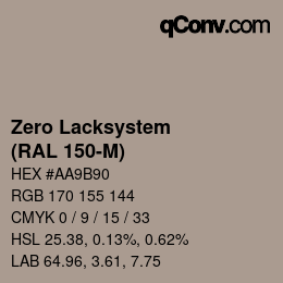 Code couleur: Zero Lacksystem - (RAL 150-M) | qconv.com