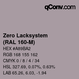 Código de color: Zero Lacksystem - (RAL 160-M) | qconv.com