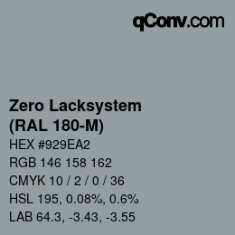 Code couleur: Zero Lacksystem - (RAL 180-M) | qconv.com