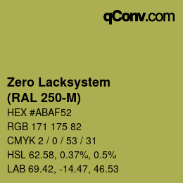 カラーコード: Zero Lacksystem - (RAL 250-M) | qconv.com