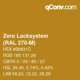 Color code: Zero Lacksystem - (RAL 270-M) | qconv.com