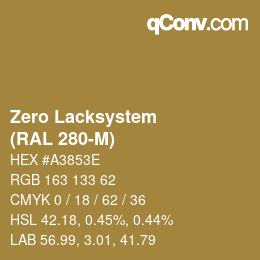 カラーコード: Zero Lacksystem - (RAL 280-M) | qconv.com