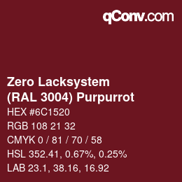 Farbcode: Zero Lacksystem - (RAL 3004) Purpurrot | qconv.com