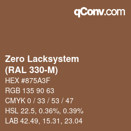 Farbcode: Zero Lacksystem - (RAL 330-M) | qconv.com