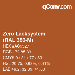 Farbcode: Zero Lacksystem - (RAL 380-M) | qconv.com