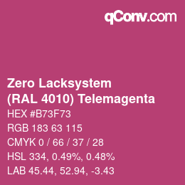 Código de color: Zero Lacksystem - (RAL 4010) Telemagenta | qconv.com