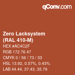 Código de color: Zero Lacksystem - (RAL 410-M) | qconv.com