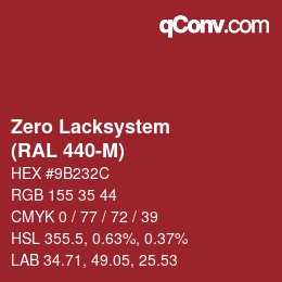 Code couleur: Zero Lacksystem - (RAL 440-M) | qconv.com