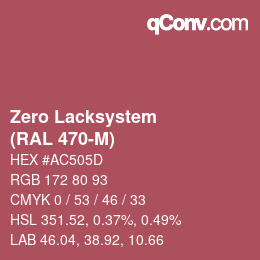 Código de color: Zero Lacksystem - (RAL 470-M) | qconv.com