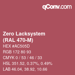 Code couleur: Zero Lacksystem - (RAL 470-M) | qconv.com