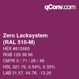 Farbcode: Zero Lacksystem - (RAL 510-M) | qconv.com