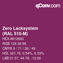 Código de color: Zero Lacksystem - (RAL 510-M) | qconv.com