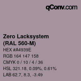 Farbcode: Zero Lacksystem - (RAL 560-M) | qconv.com