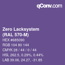 Color code: Zero Lacksystem - (RAL 570-M) | qconv.com