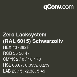 Farbcode: Zero Lacksystem - (RAL 6015) Schwarzoliv | qconv.com