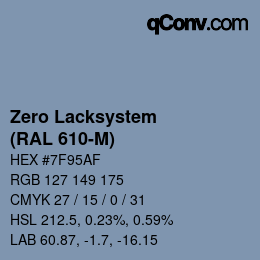 Color code: Zero Lacksystem - (RAL 610-M) | qconv.com