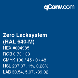 Code couleur: Zero Lacksystem - (RAL 640-M) | qconv.com