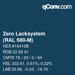 Código de color: Zero Lacksystem - (RAL 680-M) | qconv.com