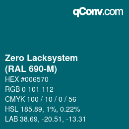 Color code: Zero Lacksystem - (RAL 690-M) | qconv.com