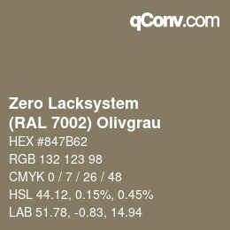Code couleur: Zero Lacksystem - (RAL 7002) Olivgrau | qconv.com
