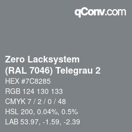 カラーコード: Zero Lacksystem - (RAL 7046) Telegrau 2 | qconv.com