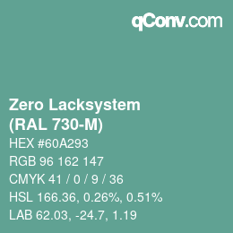 Color code: Zero Lacksystem - (RAL 730-M) | qconv.com