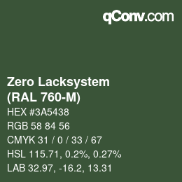 Color code: Zero Lacksystem - (RAL 760-M) | qconv.com