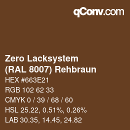 Farbcode: Zero Lacksystem - (RAL 8007) Rehbraun | qconv.com