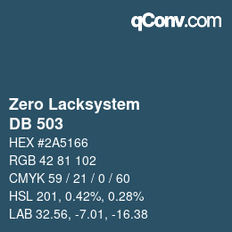 Farbcode: Zero Lacksystem - DB 503 | qconv.com