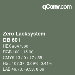 Farbcode: Zero Lacksystem - DB 601 | qconv.com