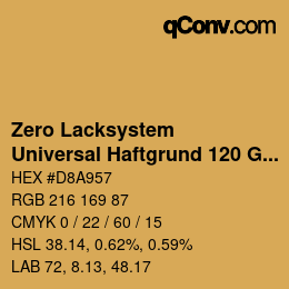 カラーコード: Zero Lacksystem - Universal Haftgrund 120 Gelb | qconv.com