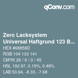 Farbcode: Zero Lacksystem - Universal Haftgrund 123 Blau | qconv.com