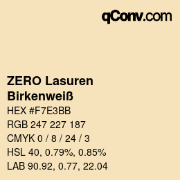 Farbcode: ZERO Lasuren - Birkenweiß | qconv.com