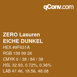 Código de color: ZERO Lasuren - EICHE DUNKEL | qconv.com