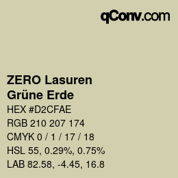 Código de color: ZERO Lasuren - Grüne Erde | qconv.com