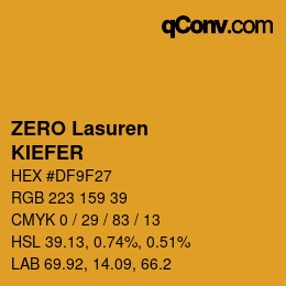 Código de color: ZERO Lasuren - KIEFER | qconv.com